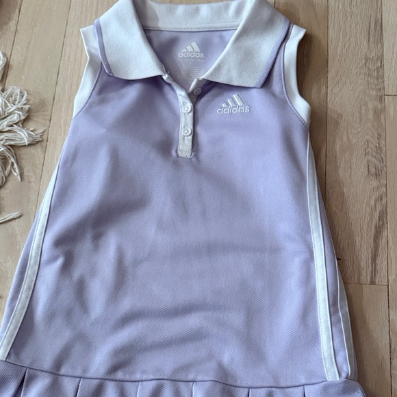 Adidas Kids Light Purple Polo Dress - Picture 3 of 3